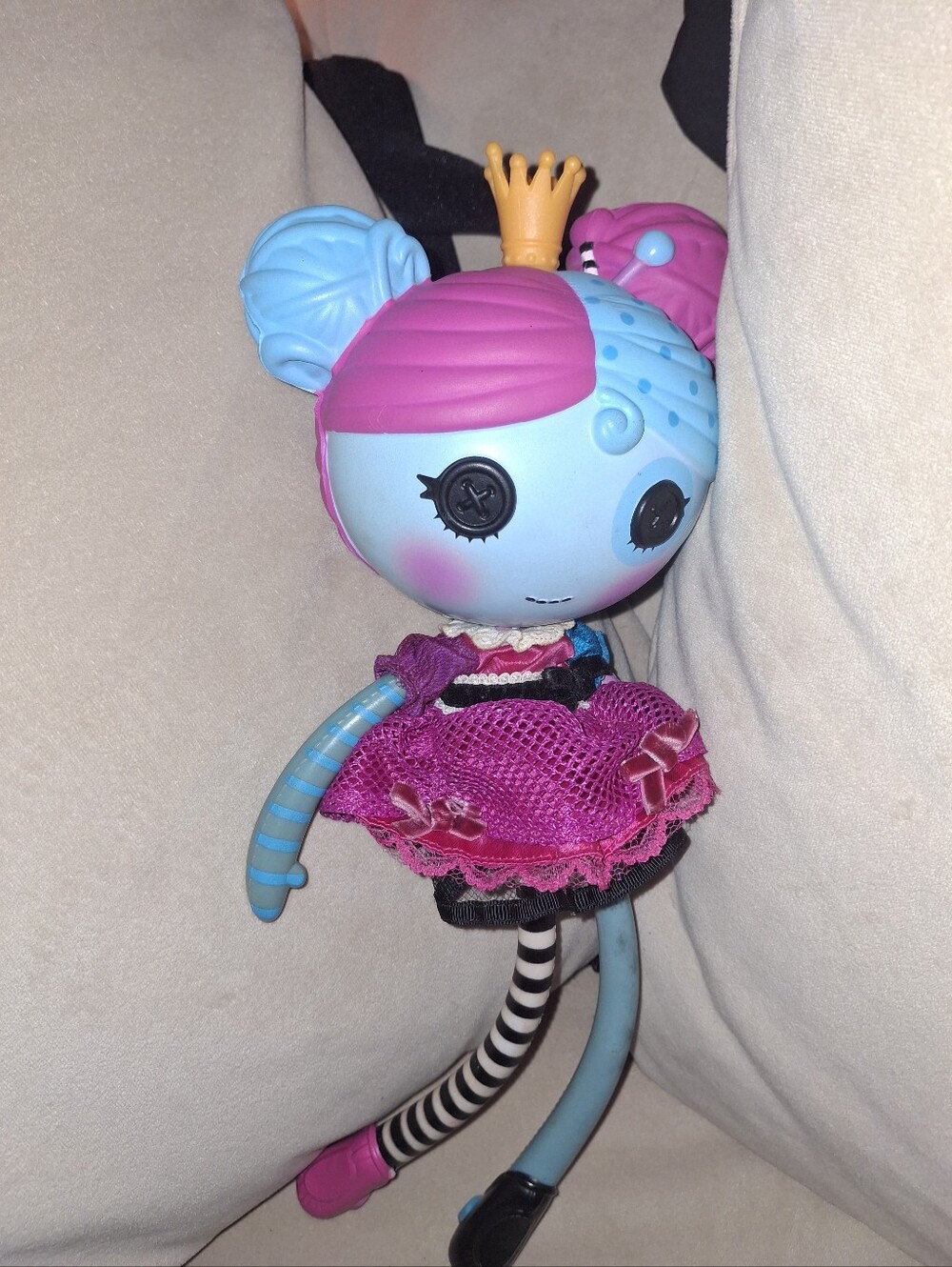 Lalaloopsy 11 Inc Cute Blue & Pink Doll with Crown